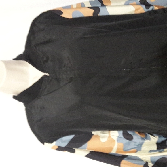 Light Women Jacket Black Size XL Camo Sleeves Fully Lined Front Zipper … - Picture 6 of 14
